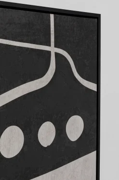 KARE Leinwandbild Artistic Blacky 70x110cm