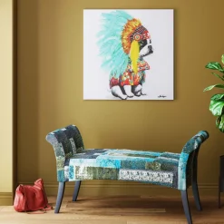 KARE Leinwandbild Headdress Dog 80x80cm