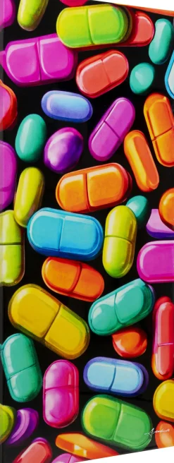 KARE Leinwandbild Pastilla Colore 70x140cm