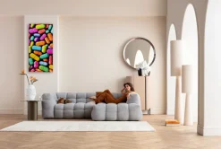 KARE Leinwandbild Pastilla Colore 70x140cm