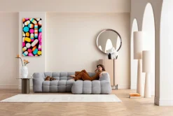 KARE Leinwandbild Pastilla Stripes 70x140cm