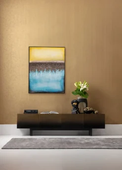 KARE Leinwandbild Vista Blau 90x120cm