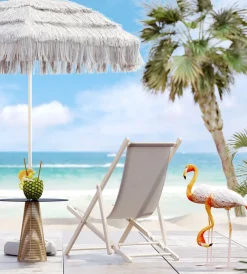 KARE Liegestuhl Easy Summer Grau