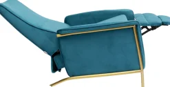KARE Relaxsessel Lazy Velvet Blau
