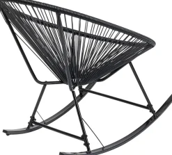 KARE Schaukelstuhl Acapulco Mono Schwarz