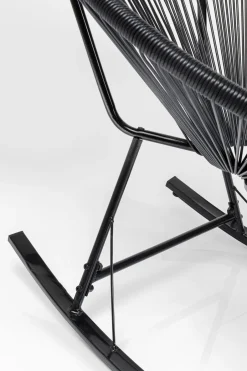KARE Schaukelstuhl Acapulco Mono Schwarz