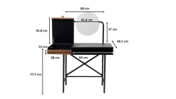 KARE Schminktisch Vanity 102x47cm