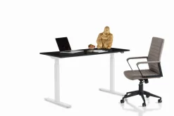 KARE Schreibtisch Office Smart Weiß Schwarz 140x70