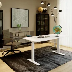 KARE Schreibtisch Office Smart Weiß Weiß 120x60