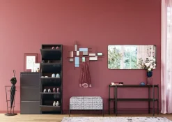 KARE Schuhkipper Caruso 5-er Anthrazit