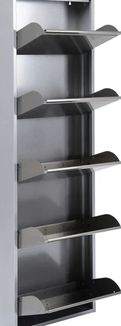 KARE Schuhkipper Caruso 5-er silber/geflext