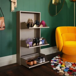 KARE Schuhkipper Caruso 3-er Taupe