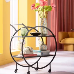 KARE Servierwagen Loft Schwarz