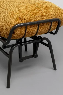 KARE Sessel + Hocker Vienna Swing Gelb