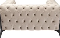 KARE Sessel Bellissima Velvet Taupe 120cm