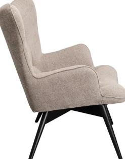 KARE Sessel Black Vicky Hellbraun