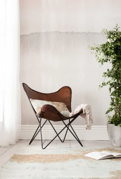 KARE Sessel Butterfly Brown Econo