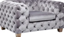 KARE Sessel Desire Silbergrau