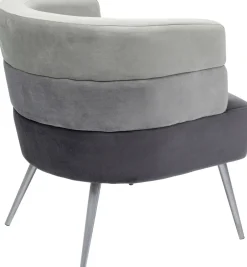 KARE Sessel Sandwich Grau