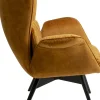 KARE Sessel Tudor Velvet Goldbraun
