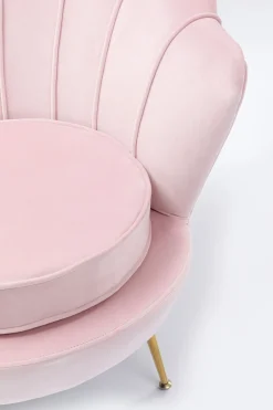 KARE Sessel Water Lily Gold Rosa