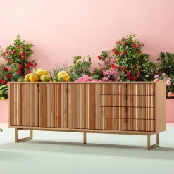 KARE Sideboard Concertina Natur 186x74cm