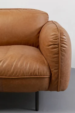 KARE Sofa Calgary Smart Leder Hellbraun 228cm