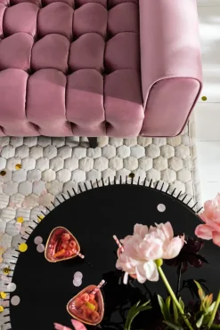 KARE Sofa Milchbar 3-Sitzer Velvet Rose