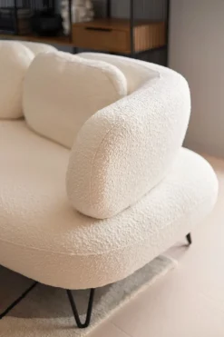 KARE Sofa Peppo 2-Sitzer Weiß 182cm