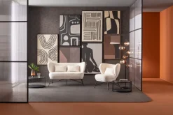 KARE Sofa 2-Sitzer Jacky Teddy 139cm