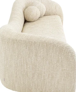 KARE Sofa 3-Sitzer Livia Melange Creme 261cm
