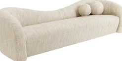 KARE Sofa 3-Sitzer Livia Melange Creme 261cm