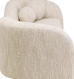 KARE Sofa 2-Sitzer Livia Melange Creme 201cm
