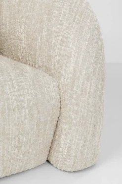 KARE Sofa 2-Sitzer Livia Melange Creme 201cm