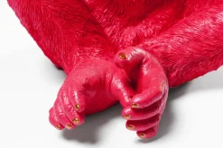 KARE Spardose Monkey Kikazaru Rot