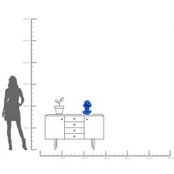 KARE Spardose Monkey Mizaru Blau