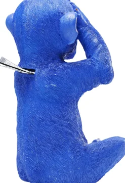 KARE Spardose Monkey Mizaru Blau