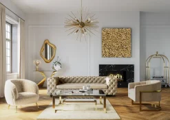 KARE Spiegel Hologram Gold 119x76cm