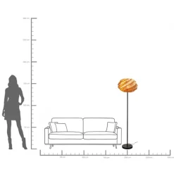 KARE Stehleuchte Aloha Whirl 160cm