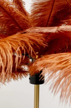 KARE Stehleuchte Feather Palm Braun 165cm