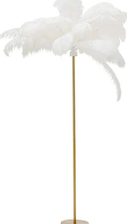 KARE Stehleuchte Feather Palm Weiß 165cm