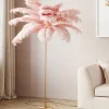 KARE Stehleuchte Feather Palm Pink 165cm