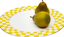 KARE Teller Harlequin Gelb Ø27cm