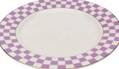 KARE Teller Harlequin Lila Ø21cm