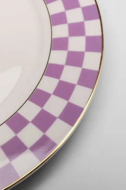 KARE Teller Harlequin Lila Ø21cm