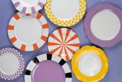 KARE Teller Harlequin Lila Ø27cm