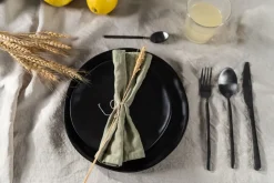 KARE Teller Organic Black Ø26cm