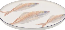 KARE Teller Poisson Blau Ø27cm Sortiert