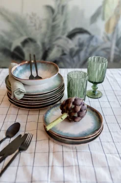 KARE Teller Tief Laguna Blau Ø20cm