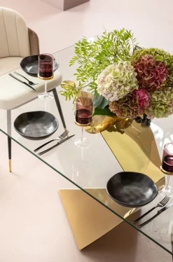 KARE Teller Tief Organic Black Ø22cm